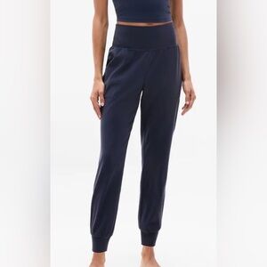 Athleta Navy Blue Salutation Jogger Pants